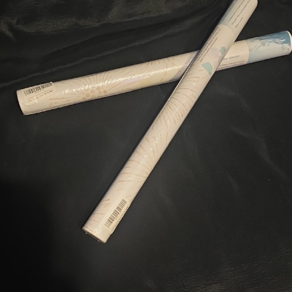 White and Blue Adhesive Paper Rolls